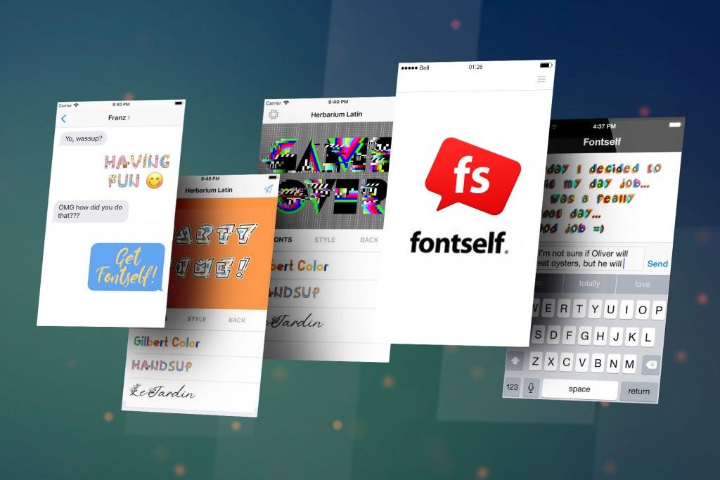 Fontself, prueba la nueva app que aporta color y creatividad a tus palabras desde tu móvil iOS